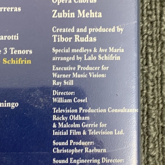 The 3 Tenors in Concert 1994 (VHS, 1994) Clam Shell Case New Sealed - Picture 12 of 12